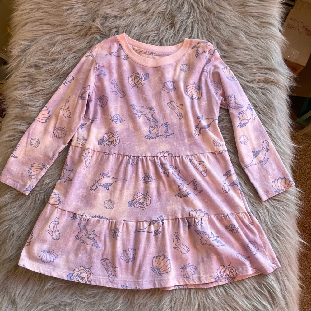 🎳Disney Cinderella Pink Dress with Purple Accents